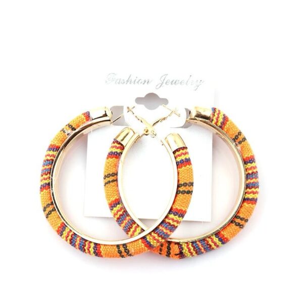abof kente earrings orange