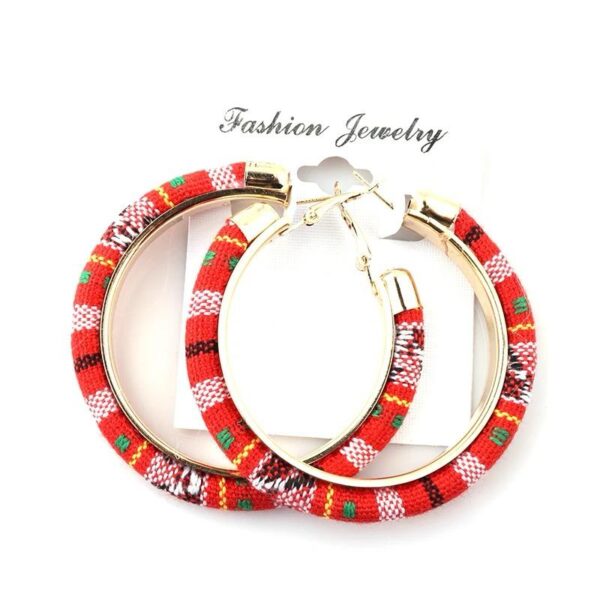 abof kente earrings red