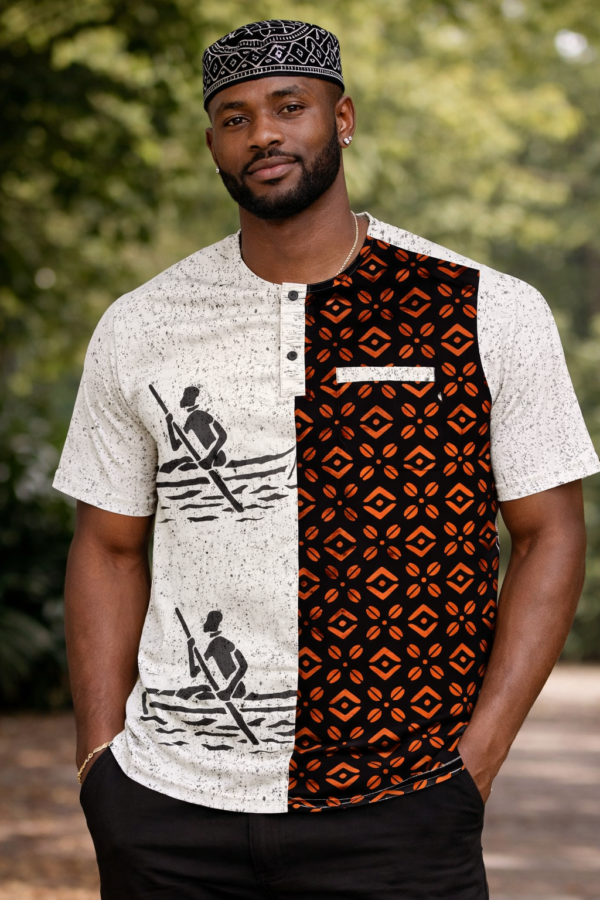 abof bogolan – river journey shirt