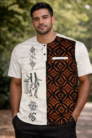 abof bogolan – rhythm of life shirt