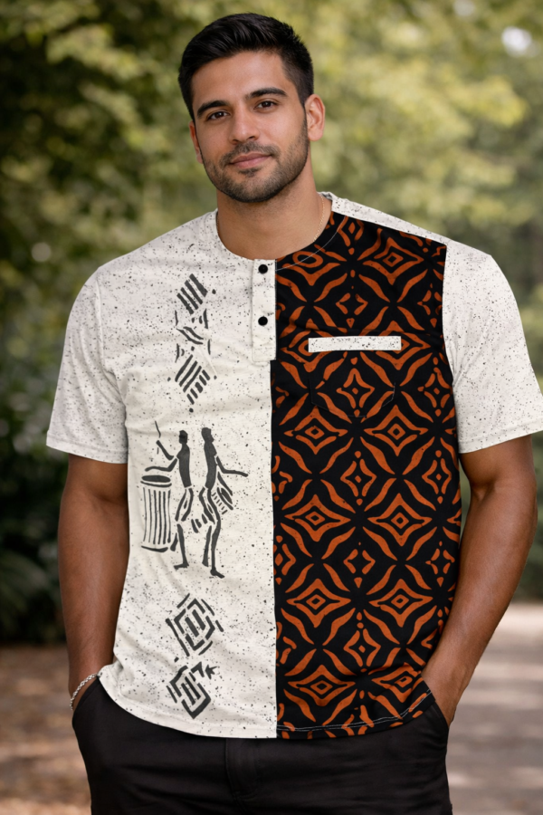 abof bogolan – rhythm of life shirt