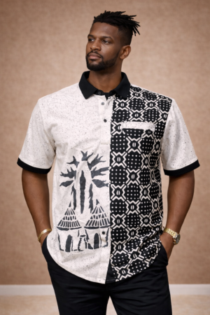 stylish african inspired fashion portrait