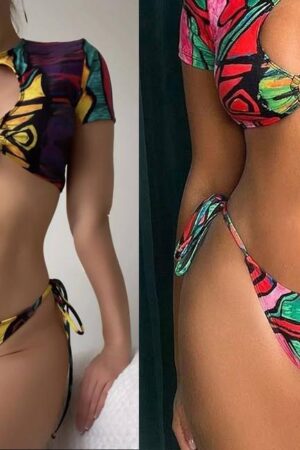 fruity two piece bikini set